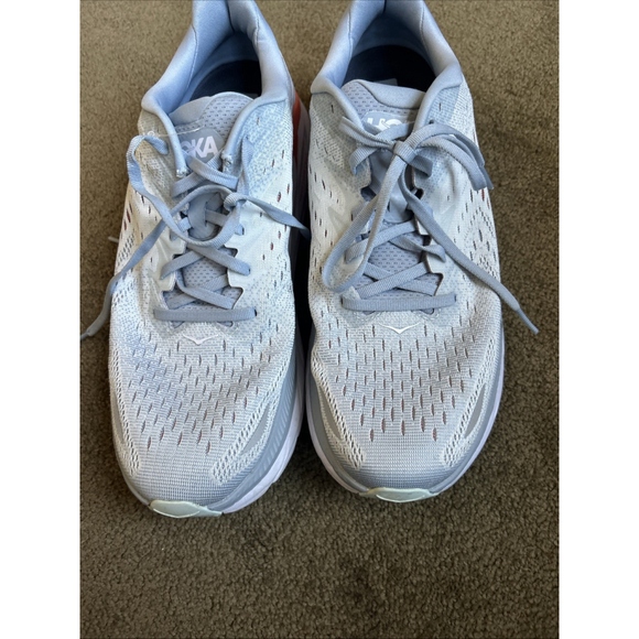 Hoka One Womens Clifton 8 Running Shoes 1119394 BFPA BlueWhite Sz 12 Never Worn - Picture 6 of 6